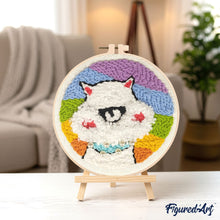 Carica l'immagine nel visualizzatore di Gallery, Punch Needle Kit Alpaca soffice