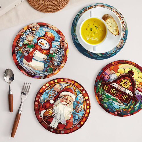 Dipingere con i numeri Set di Tovagliette 20 cm (6 pezzi) - Regalo di Natale Creativo