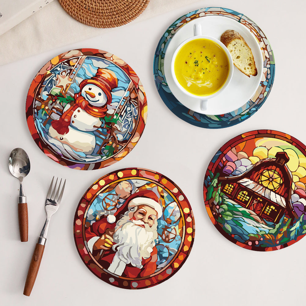 Dipingere con i numeri Set di Tovagliette 20 cm (6 pezzi) - Regalo di Natale Creativo