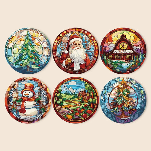 Dipingere con i numeri Set di Tovagliette 20 cm (6 pezzi) - Regalo di Natale Creativo