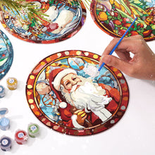 Carica l&#39;immagine nel visualizzatore di Gallery, Set di 6 Tovagliette da Dipingere con i numeri (20cm diametro) - Regalo di Natale Creativo