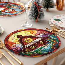Carica l&#39;immagine nel visualizzatore di Gallery, Set di 6 Tovagliette da Dipingere con i numeri (20cm diametro) - Regalo di Natale Creativo