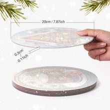 Carica l&#39;immagine nel visualizzatore di Gallery, Set di 6 Tovagliette da Dipingere con i numeri (20cm diametro) - Natalizie