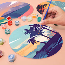 Carica l&#39;immagine nel visualizzatore di Gallery, Set di 6 Tovagliette da Dipingere con i numeri (20cm diametro) - Vista sulla Natura