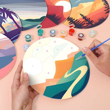 Carica l&#39;immagine nel visualizzatore di Gallery, Set di 6 Tovagliette da Dipingere con i numeri (20cm diametro) - Vista sulla Natura