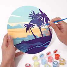 Carica l&#39;immagine nel visualizzatore di Gallery, Set di 6 Tovagliette da Dipingere con i numeri (20cm diametro) - Vista sulla Natura