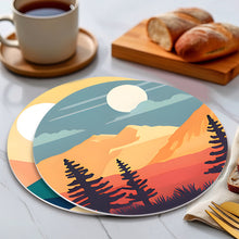 Carica l&#39;immagine nel visualizzatore di Gallery, Set di 6 Tovagliette da Dipingere con i numeri (20cm diametro) - Vista sulla Natura