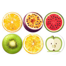 Carica l&#39;immagine nel visualizzatore di Gallery, Set di 6 Tovagliette da Dipingere con i numeri (20cm diametro) - Fette di Frutta Tropicale