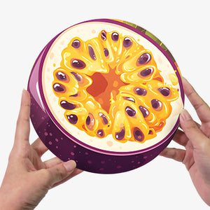 Set di 6 Tovagliette da Dipingere con i numeri (20cm diametro) - Fette di Frutta Tropicale