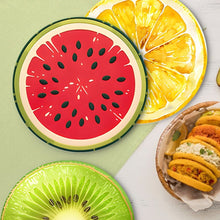 Carica l'immagine nel visualizzatore di Gallery, Set di 6 Tovagliette da Dipingere con i numeri (20cm diametro) - Fette di Frutta Tropicale