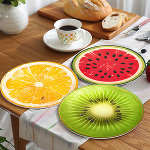 Set di 6 Tovagliette da Dipingere con i numeri (20cm diametro) - Fette di Frutta Tropicale