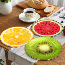 Carica l'immagine nel visualizzatore di Gallery, Set di 6 Tovagliette da Dipingere con i numeri (20cm diametro) - Fette di Frutta Tropicale