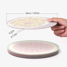 Carica l&#39;immagine nel visualizzatore di Gallery, Set di 6 Tovagliette da Dipingere con i numeri (20cm diametro) - Fette di Frutta Tropicale