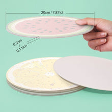 Carica l'immagine nel visualizzatore di Gallery, Set di 6 Tovagliette da Dipingere con i numeri (20cm diametro) - Fette di Frutta Tropicale