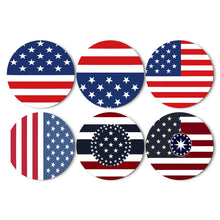 Carica l&#39;immagine nel visualizzatore di Gallery, Set di 6 Tovagliette da Dipingere con i numeri (20cm diametro) - Bandiera Americana