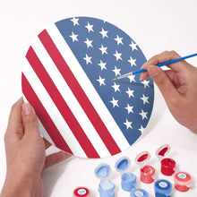 Carica l'immagine nel visualizzatore di Gallery, Set di 6 Tovagliette da Dipingere con i numeri (20cm diametro) - Bandiera Americana