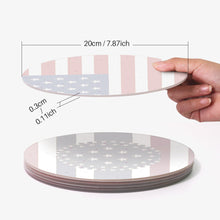 Carica l&#39;immagine nel visualizzatore di Gallery, Set di 6 Tovagliette da Dipingere con i numeri (20cm diametro) - Bandiera Americana