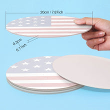 Carica l'immagine nel visualizzatore di Gallery, Set di 6 Tovagliette da Dipingere con i numeri (20cm diametro) - Bandiera Americana