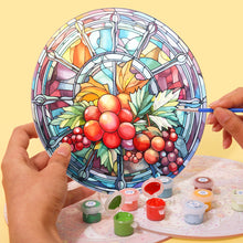 Carica l&#39;immagine nel visualizzatore di Gallery, Set di 4 Tovagliette da Dipingere con i numeri (20cm diametro) - Vacanze e Natura
