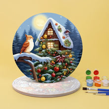 Carica l&#39;immagine nel visualizzatore di Gallery, Set di 4 Tovagliette da Dipingere con i numeri (20cm diametro) - Vacanze e Natura