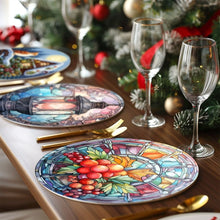 Carica l&#39;immagine nel visualizzatore di Gallery, Set di 4 Tovagliette da Dipingere con i numeri (20cm diametro) - Vacanze e Natura