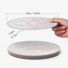 Carica l'immagine nel visualizzatore di Gallery, Set di 4 Tovagliette da Dipingere con i numeri (20cm diametro) - Creature dell'Oceano