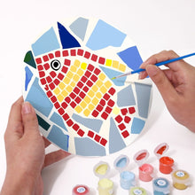 Carica l'immagine nel visualizzatore di Gallery, Set di 6 Tovagliette da Dipingere con i numeri (20cm diametro) - Motivo Geometrico Decorativo