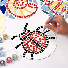 Carica l'immagine nel visualizzatore di Gallery, Set di 6 Tovagliette da Dipingere con i numeri (20cm diametro) - Motivo Geometrico Decorativo