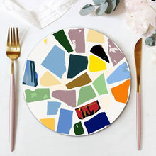 Carica l'immagine nel visualizzatore di Gallery, Set di 6 Tovagliette da Dipingere con i numeri (20cm diametro) - Motivo Geometrico Decorativo