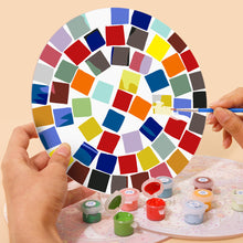 Carica l&#39;immagine nel visualizzatore di Gallery, Set di 6 Tovagliette da Dipingere con i numeri (20cm diametro) - Geometrico Moderno