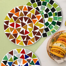 Carica l'immagine nel visualizzatore di Gallery, Set di 6 Tovagliette da Dipingere con i numeri (20cm diametro) - Geometrico Moderno