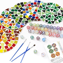 Carica l&#39;immagine nel visualizzatore di Gallery, Set di 6 Tovagliette da Dipingere con i numeri (20cm diametro) - Geometrico Moderno