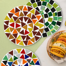 Carica l&#39;immagine nel visualizzatore di Gallery, Set di 6 Tovagliette da Dipingere con i numeri (20cm diametro) - Geometrico Moderno