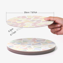 Carica l&#39;immagine nel visualizzatore di Gallery, Set di 6 Tovagliette da Dipingere con i numeri (20cm diametro) - Geometrico Moderno