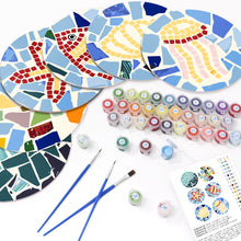 Carica l&#39;immagine nel visualizzatore di Gallery, Set di 6 Tovagliette da Dipingere con i numeri (20cm diametro) -  Stile Mediterraneo