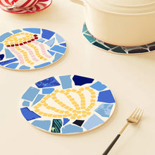 Carica l&#39;immagine nel visualizzatore di Gallery, Set di 6 Tovagliette da Dipingere con i numeri (20cm diametro) -  Stile Mediterraneo