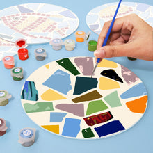 Carica l&#39;immagine nel visualizzatore di Gallery, Set di 6 Tovagliette da Dipingere con i numeri (20cm diametro) -  Stile Mediterraneo