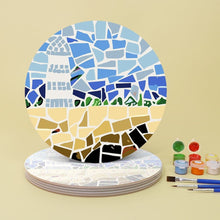 Carica l'immagine nel visualizzatore di Gallery, Set di 6 Tovagliette da Dipingere con i numeri (20cm diametro) -  Vita Costiera