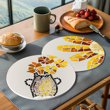 Carica l&#39;immagine nel visualizzatore di Gallery, Set di 6 Tovagliette da Dipingere con i numeri (20cm diametro) -  Vita Costiera