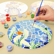 Carica l&#39;immagine nel visualizzatore di Gallery, Set di 6 Tovagliette da Dipingere con i numeri (20cm diametro) -  Vita Costiera