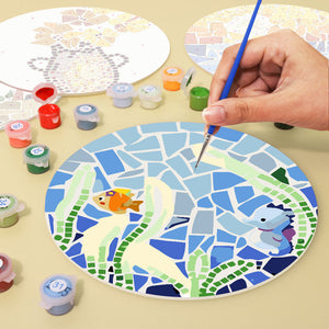 Set di 6 Tovagliette da Dipingere con i numeri (20cm diametro) -  Vita Costiera