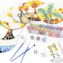 Carica l'immagine nel visualizzatore di Gallery, Set di 6 Tovagliette da Dipingere con i numeri (20cm diametro) - Botanica e Natura
