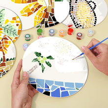 Carica l'immagine nel visualizzatore di Gallery, Set di 6 Tovagliette da Dipingere con i numeri (20cm diametro) - Botanica e Natura