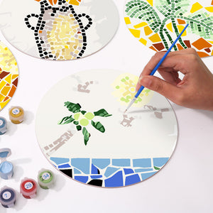 Set di 6 Tovagliette da Dipingere con i numeri (20cm diametro) - Botanica e Natura
