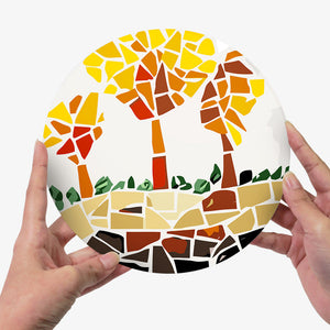 Set di 6 Tovagliette da Dipingere con i numeri (20cm diametro) - Botanica e Natura