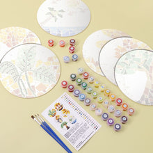 Carica l'immagine nel visualizzatore di Gallery, Set di 6 Tovagliette da Dipingere con i numeri (20cm diametro) - Botanica e Natura