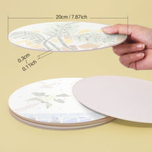 Carica l'immagine nel visualizzatore di Gallery, Set di 6 Tovagliette da Dipingere con i numeri (20cm diametro) - Botanica e Natura