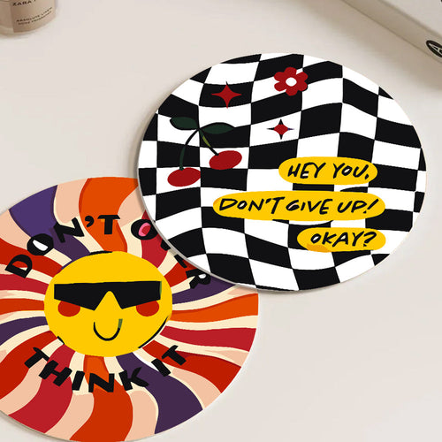 Dipingere con i numeri Set di Tovagliette 20 cm (6 pezzi) - Citazione Motivante