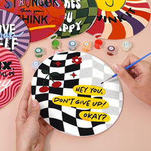 Carica l'immagine nel visualizzatore di Gallery, Set di 6 Tovagliette da Dipingere con i numeri (20cm diametro) - Frasi Motivazionali