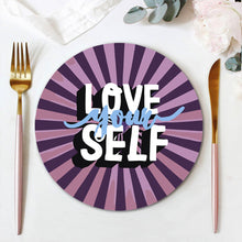 Carica l&#39;immagine nel visualizzatore di Gallery, Set di 6 Tovagliette da Dipingere con i numeri (20cm diametro) - Frasi Motivazionali